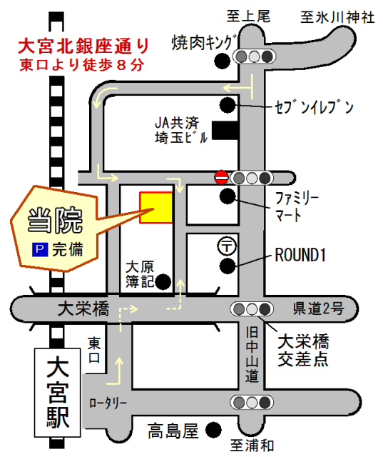 大宮本院の地図
